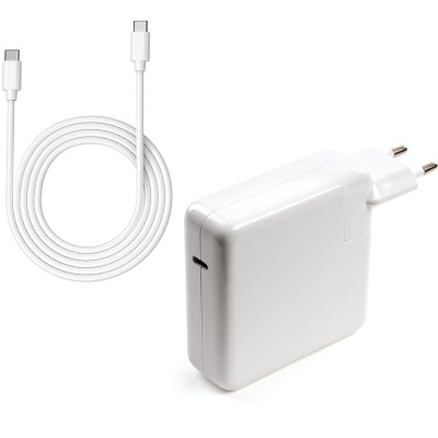 Блок живлення до ноутбука Vinga Apple 87 W 5.2 V3A/9V3A/12V3A/15V3A/20.2V4.3A USB-C (VPA-87-APP-C)