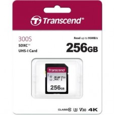 Картка пам'яті Transcend 256 GB SDXC class 10 UHS-I (TS256GSDC300S) - Фото