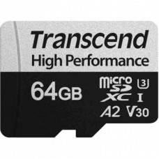 Картка пам'яті Transcend 64 GB microSDXC class 10 UHS-I U3 A2 (TS64GUSD340S) - Фото