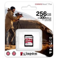 Картка пам'яті Kingston 256 GB SDXC class 10 UHS-II U3 Canvas React Plus (SDR2/256GB) - Фото