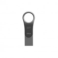 USB-флеш-накопичувач Silicon Power 64 GB Mobile C80 Silver USB 3.0 (SP064GBUC3C80V1S) - Фото