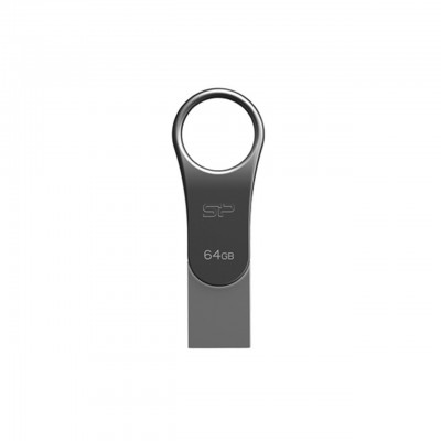 USB-флеш-накопичувач Silicon Power 64 GB Mobile C80 Silver USB 3.0 (SP064GBUC3C80V1S)