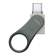 USB-флеш-накопичувач Silicon Power 64 GB Mobile C80 Silver USB 3.0 (SP064GBUC3C80V1S) - Фото