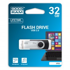 USB флеш накопитель GOODRAM 32GB UTS2 (Twister) Black USB 2.0 (UTS2-0320K0R11) - Фото
