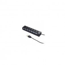 Концентратор 7 port USB 2.0 GEMBIRD (UHB-U2P7-03) - Фото