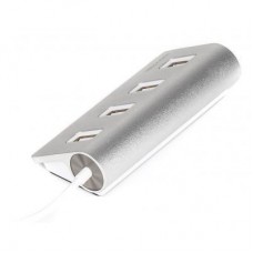 Концентратор Maxxter USB 2.0 Type-A 4 ports silver (HU2A-4P-01) - Фото