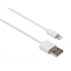 Дата кабель USB 2.0 AM to Lightning PVC 1m white Vinga (VCPDCL1W) - Фото