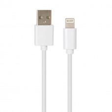 Дата кабель USB 2.0 AM to Lightning PVC 1m white Vinga (VCPDCL1W) - Фото