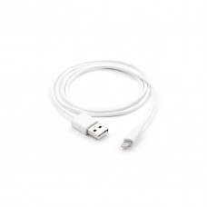 Дата кабель USB 2.0 AM to Lightning PVC 1m white Vinga (VCPDCL1W) - Фото