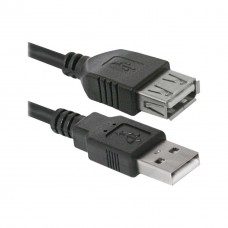 Дата кабель USB 2.0 AM/AF 3m Defender (87453) - Фото