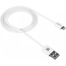 Дата кабель USB 2.0 AM to Lightning 1.0m White Canyon (CNE-CFI1W) - Фото