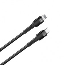 Дата кабель ColorWay USB-C to Lightning 0.3m 3А black (CW-CBPDCL054-BK) - Фото