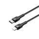 Дата кабель ColorWay USB-C to Lightning 0.3m 3А black (CW-CBPDCL054-BK)