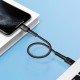 Дата кабель ColorWay USB-C to Lightning 0.3m 3А black (CW-CBPDCL054-BK)