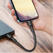 Дата кабель ColorWay USB-C to Lightning 0.3m 3А black (CW-CBPDCL054-BK) - Фото
