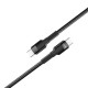 Дата кабель ColorWay USB-C to USB-C 0.3m 3А black (CW-CBPDCC054-BK)