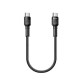 Дата кабель ColorWay USB-C to USB-C 0.3m 3А black (CW-CBPDCC054-BK)