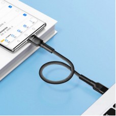 Дата кабель ColorWay USB-C to USB-C 0.3m 3А black (CW-CBPDCC054-BK) - Фото