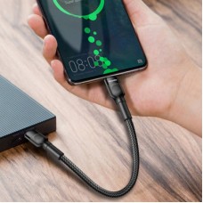Дата кабель ColorWay USB-C to USB-C 0.3m 3А black (CW-CBPDCC054-BK) - Фото