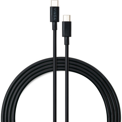 Дата кабель USB Type-C to Type-C 1.0m 60W PVC Vinga (VCDCCC31)