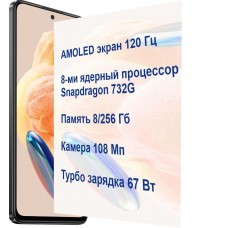 Смартфон Xiaomi Redmi Note 12 pro 8/128 Glacier Blue (редмі ноут 12 про) - Фото
