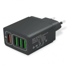 Зарядний пристрій XoKo QC-405 4 USB 6.2 A Black (QC-405-BK) - Фото