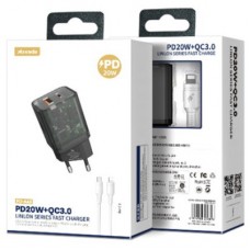 Зарядний пристрій Proda Xinrui A62 Fast Cherge 20 W + Quick Charge (PD-A62-BK) - Фото