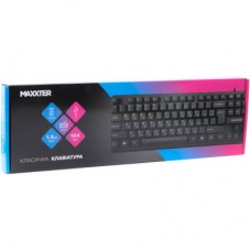 Клавіатура Maxxter KBM-U01-UA USB Black (KBM-U01-UA) - Фото