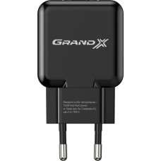 Зарядний пристрій Grand-X CH-03B (5V/2,1A) Black (CH-03B) - Фото
