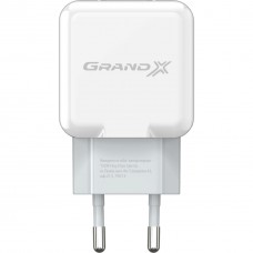Зарядний пристрій Grand-X 5 V 2.1 A White (CH-03W) - Фото
