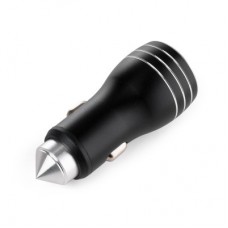 Зарядний пристрій Vinga QC3 Quick Dual USB Car Charger aluminium 18W Max (VCCQAABK) - Фото