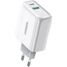 Зарядний пристрій Ugreen CD170 36W USB + Type-C Charger (White) (60468) - Фото