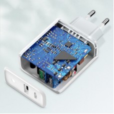 Зарядний пристрій Ugreen CD170 36W USB + Type-C Charger (White) (60468) - Фото