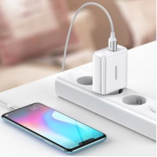 Зарядний пристрій Ugreen CD170 36W USB + Type-C Charger (White) (60468) - Фото