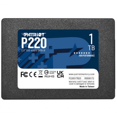 Накопитель SSD 2.5" Patriot P220 1TB (P220S1TB25)