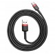 Кабель Baseus Cafule USB to Type-C 3A 1m (CATKLF-B91) красно-черный
