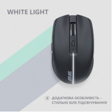 Мышка 2E MF270 Silent Rechargeable Wireless Black (2E-MF270WBK) - Фото
