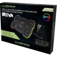 Подставка для ноутбука Esperanza EGC107 with RGB Breva + mobile stand (EGC107) - Фото