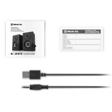 Акустична система REAL-EL S-225 USB Black - Фото