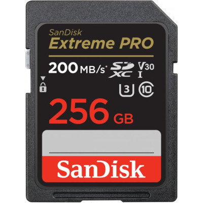 Карта памяти SanDisk 256GB SD class 10 UHS-I U3 V30 Extreme PRO (SDSDXXD-256G-GN4IN)