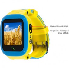 Смарт-часы Amigo GO004 GLORY Splashproof Camera+LED Blue-Yellow (GO004 Splashproof Camera+LED Blue-Yellow) - Фото