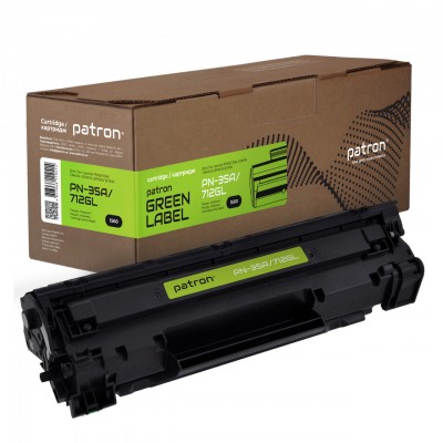 Картридж PATRON HP LJ CB435A/CANON 712 GREEN Label (PN-35A/712GL)