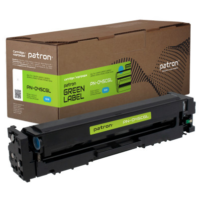 Картридж PATRON CANON 045 CYAN GREEN Label (PN-045CGL)