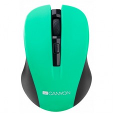 Мышка CANYON CNE-CMSW1GR Wireless Black-Green (CNE-CMSW1GR) - Фото