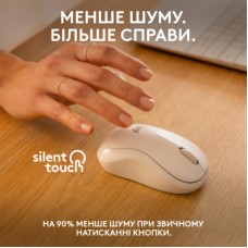 Мышка Logitech M240 Silent Wireless Off-White (910-007120) - Фото