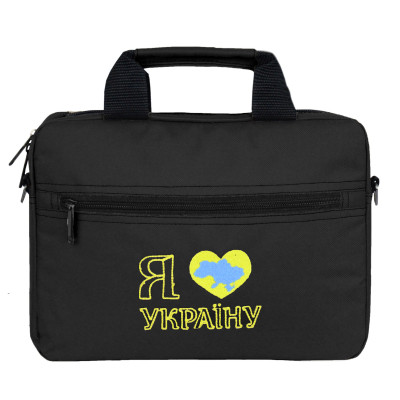 Сумка для ноутбука Porto 12" PN12 LoveUkraine Black (PN12BK_LoveUkr)