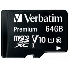 Картка пам'яті Verbatim 64GB microSDHC Class 10 (44084) - Фото