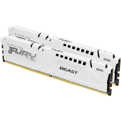 Модуль памяти для компьютера DDR5 32GB (2x16GB) 5200 MHz Beast EXPO White Kingston Fury (ex.HyperX)