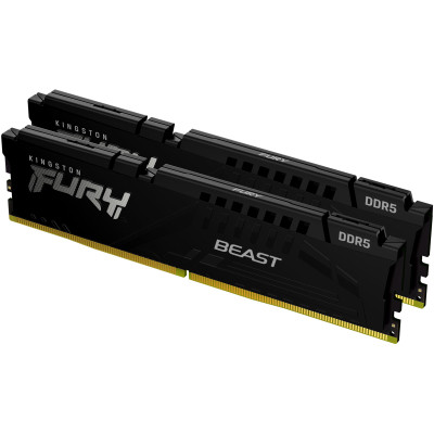 Модуль памяти для компьютера DDR5 64GB (2x32GB) 5200 MHz Beast Black Kingston Fury (ex.HyperX)