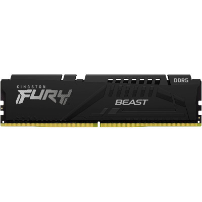 Модуль пам'яті для комп'ютера DDR5 16 GB 5600 MHz Beast Black Kingston Fury (ex.HyperX) (KF556C40BB-16)